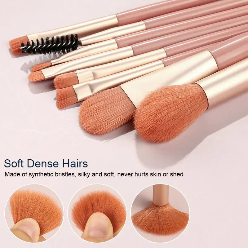 Professional Makeup Brush Set 8/20 Pcs Fluffy Cosmetics Tools for Face & Eyes