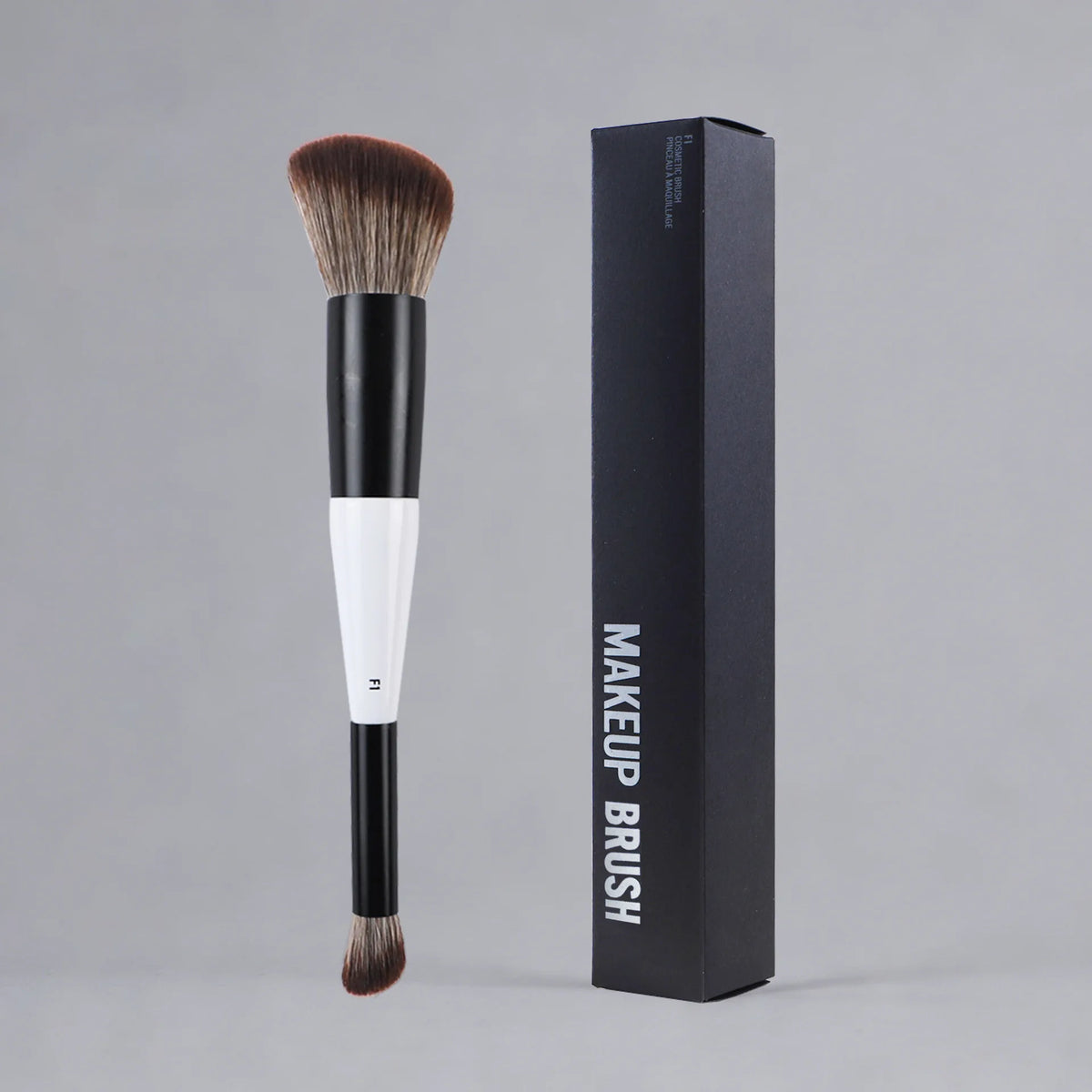 Dual-Ended Makeup Brush Set with Box - Face Powder Blush Contour Tools
