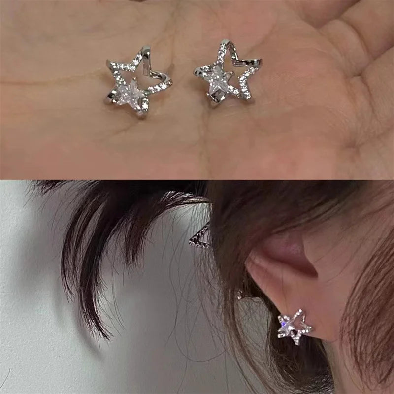 Goth Butterfly Star Earring Set for Women and Girls – Trendy Vintage Jewelry