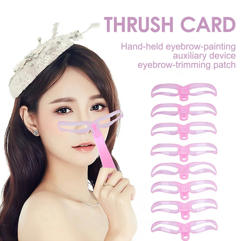 Reusable Eyebrow Stencil Kit for Perfect Brows - Time-Saving Makeup Tool