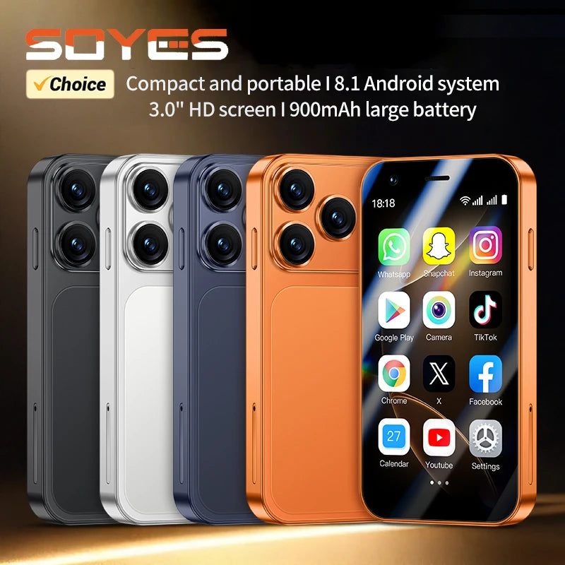 Mini Android Smartphone 3-Inch Dual SIM 2GB RAM 16GB Storage Play Store
