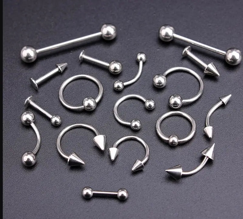 30pcs Nail Art Charms Set - Punk Arrow Rivet Alloy Spike Jewelry for Nails