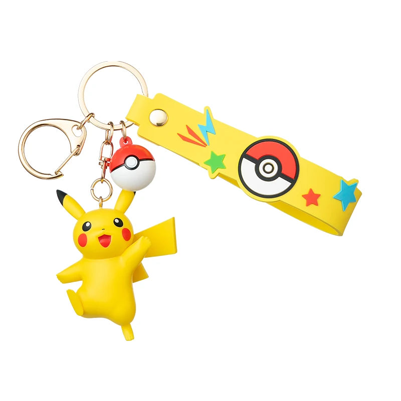 Pokemon Action Figure Keychain Set - Morpeko, Gengar, Meowth, Cubone & More