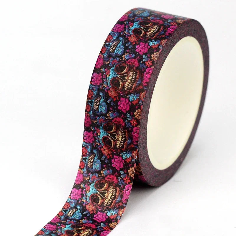 Decor Washi Tape Set 10M for Scrapbooking & Stationery - Halloween Skull Cat