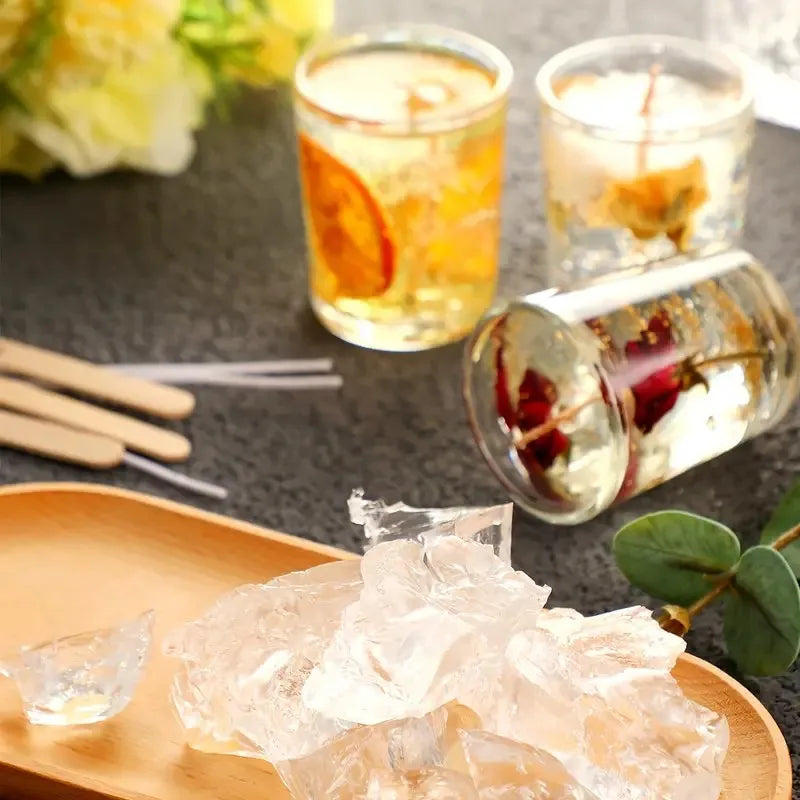 Clear Crystal Wax for Candle Making - DIY Handmade Candle Supplies, Halloween & Christmas