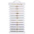12pcs Colorful Resin Charm Bracelets Set Adjustable Rope Jewelry Gift