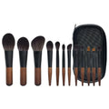 12 Pcs Travel Makeup Brushes Set with Bag - Eyeshadow Blush Foundation Tools