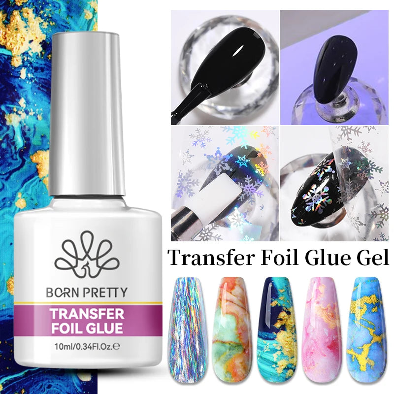 10ml Transfer Foil Nail Gel Polish for Nail Art & Manicure