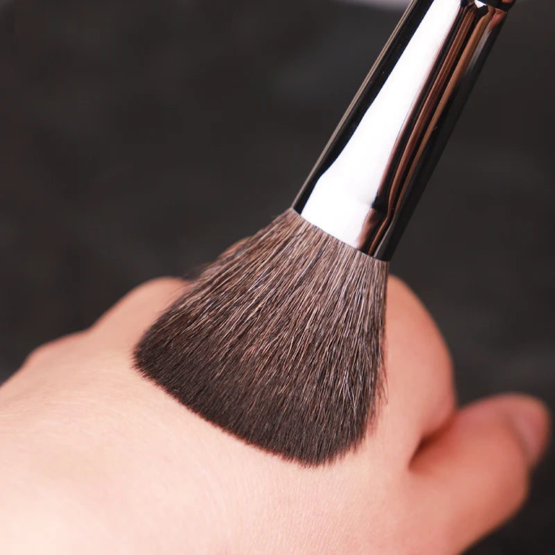 Piccasso Grey Makeup Brush - Small Loose Powder Brush with Soft Squirrel Hair