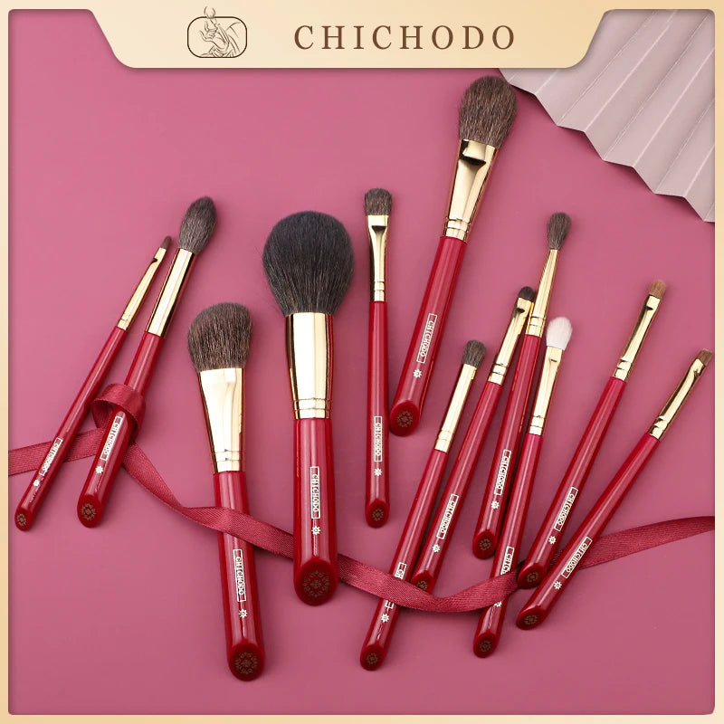 Luxury Makeup Brush Set with Animal Hair - Professional Beauty Tools