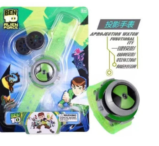 Kids Omnitrix Watch Toy with Projector and Multiple Colors - Ben 10 Style Kids Gift