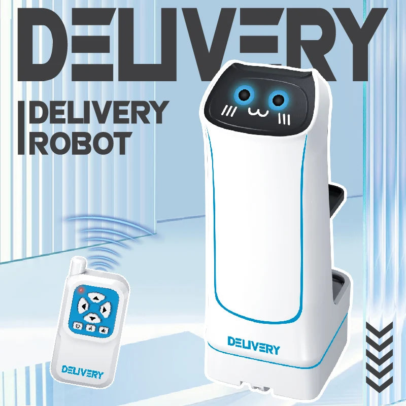 Remote Control Food Delivery Robot Toy with Prank Surprises - Xmas Gift for Kids & Adults
