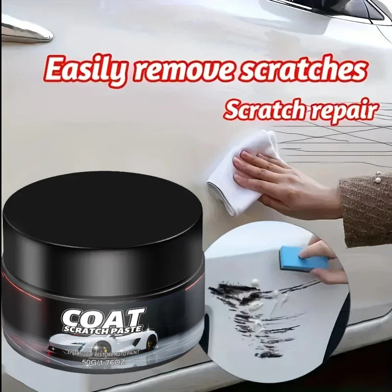 Car Scratch Repair Wax 50g - Universal Paint Swirl Remover & Exterior Polishing Paste