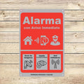 Anti-Invasion Wall Sign - Metal Decor 24/7 Security Alarm Visual Protection