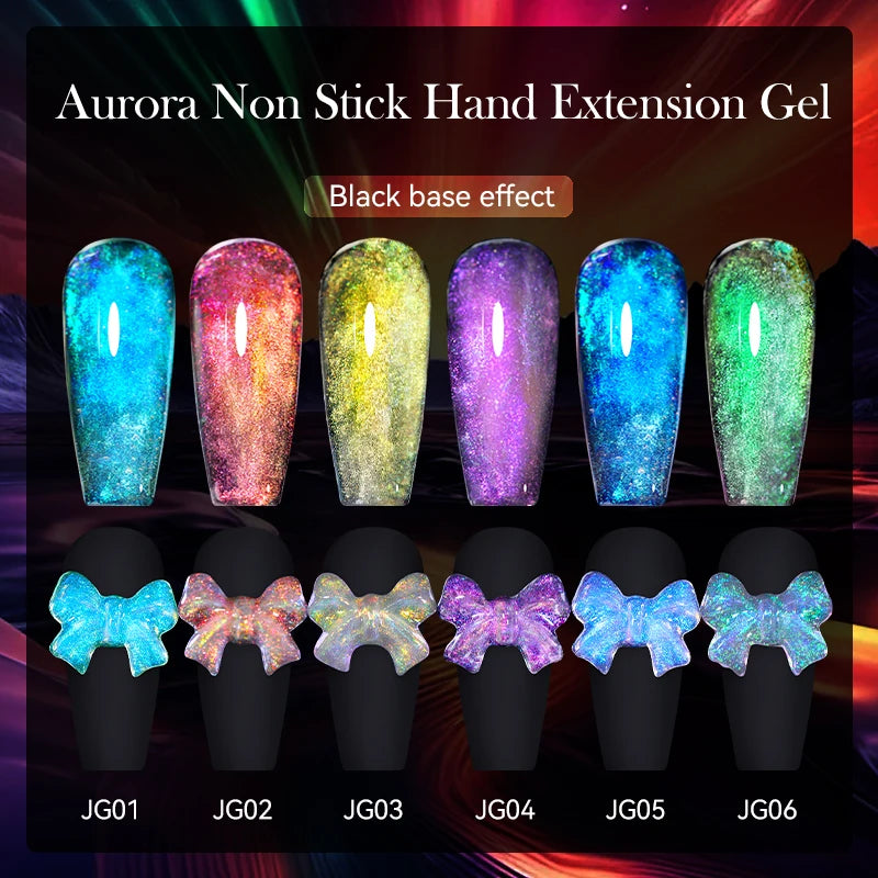Non-Stick Nail Extension Gel Polish Kit - 7ml UV & LED Soak Off Art