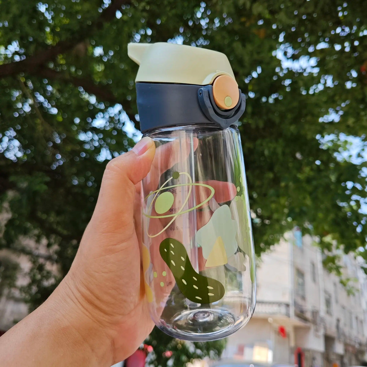 450ML Kids Water Bottle BPA Free Portable Drinking Cup with Straw