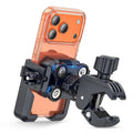 Universal Motorcycle Phone Mount with Shock Absorption & Camera-Friendly Design
