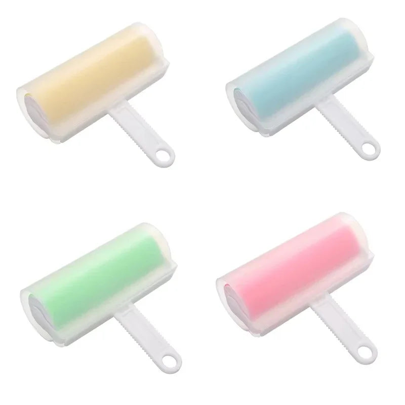 Reusable Silicone Pet Hair Roller - Washable Sticky Lint Remover for Clothes & Furniture