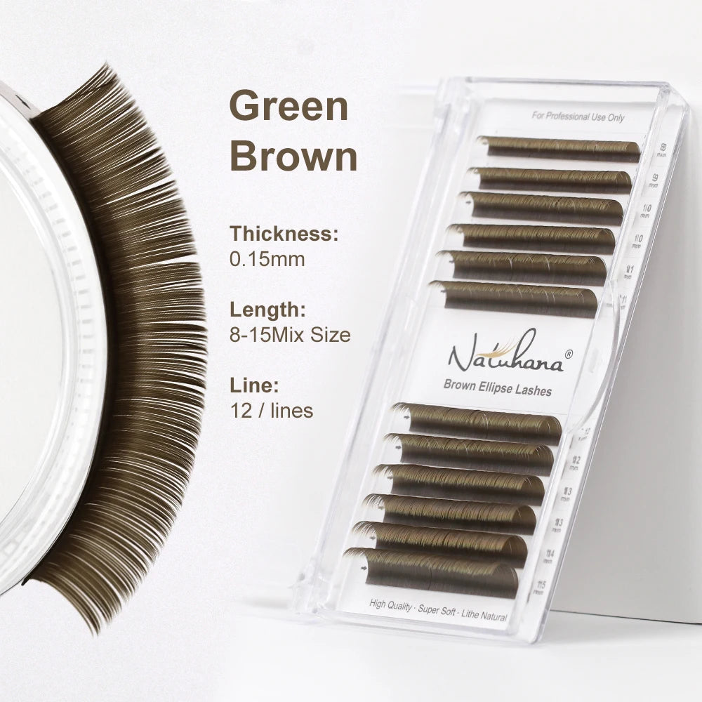 Ellipse Flat Eyelash Extensions - Soft, Lightweight, Dense Natural Look