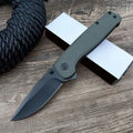 Folding Utility Knife with D2 Drop Point Blade Nylon Handle Outdoor Camping Tactical Knife