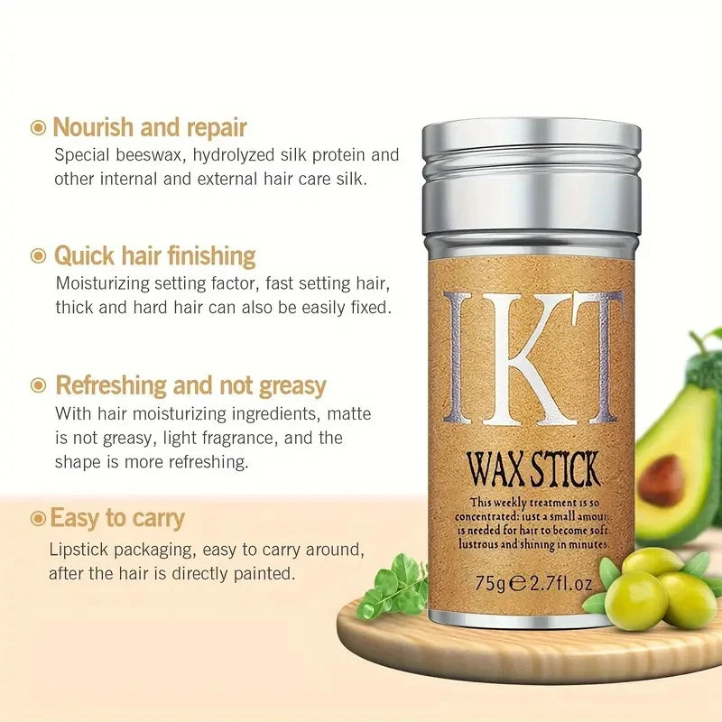 Kids and Women Hair Wax Stick for Styling, Slick Back & Flyaway Control