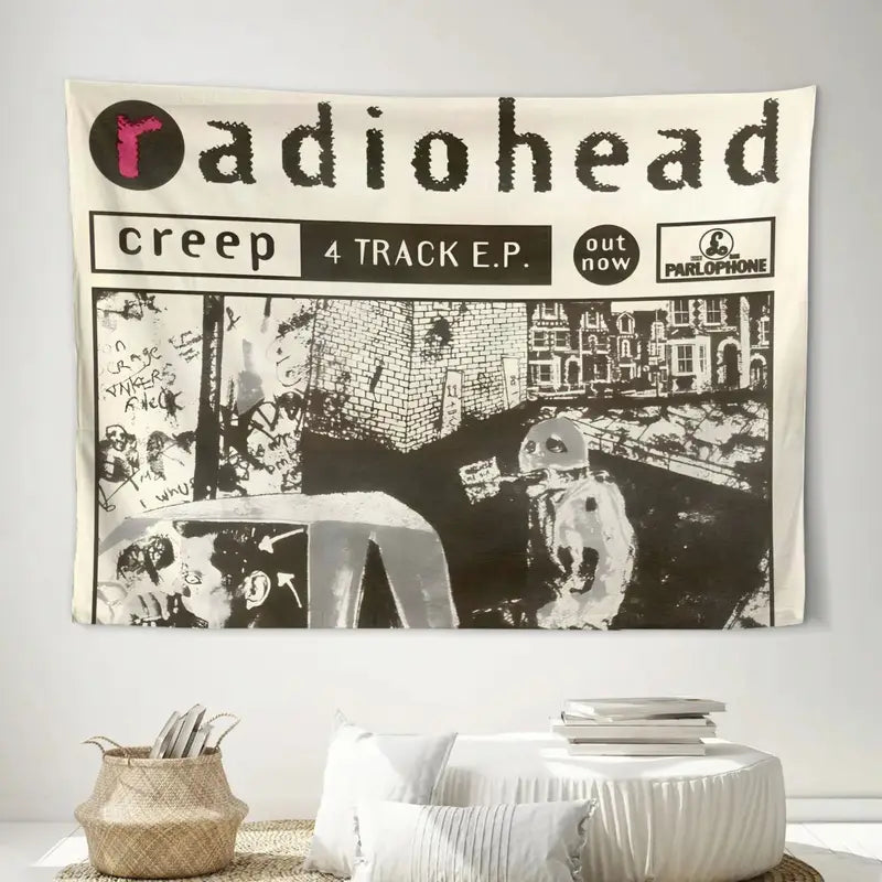 Radiohead Band Tapestry Wall Hanging Music Room Decor - Multiple Sizes