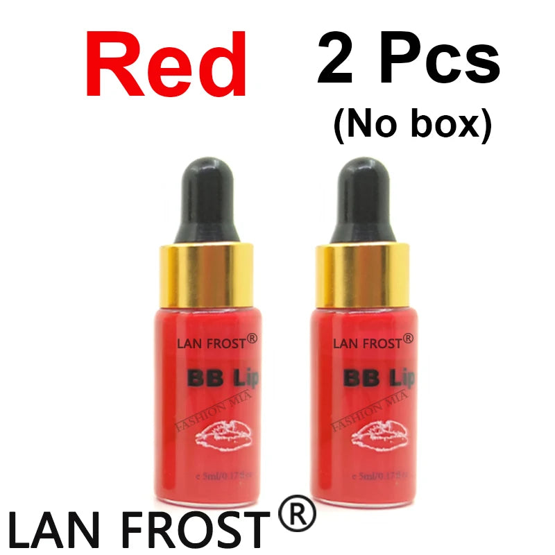 Lip Care Set with Tinted Ampoule Gloss - Semi-Permanent Hydrating Lip Color