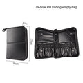 Professional Foldable Waterproof Makeup Brush Organizer Bag - Travel Cosmetic Case with 29 Slots