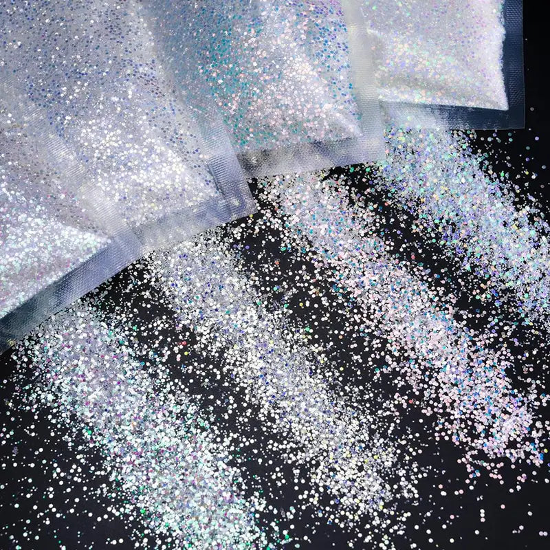 Glow-in-the-Dark Glitter Resin Pigment for Nail Art & Crafts - 10g Variety Pack
