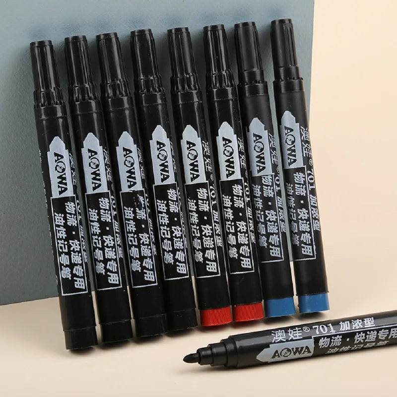 Premium Waterproof Oil-Based Paint Marker Pen Set for Multi-Surface Use - Quick-Drying & Permanent