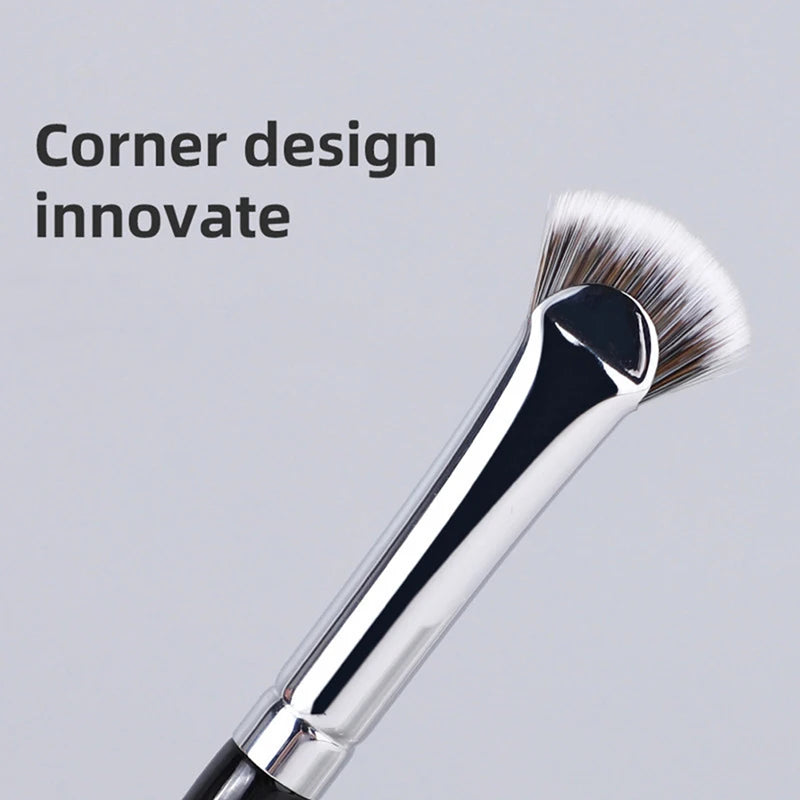 Fan-Shaped Eyelash Brush for Precise Mascara and Eyelash Makeup Application