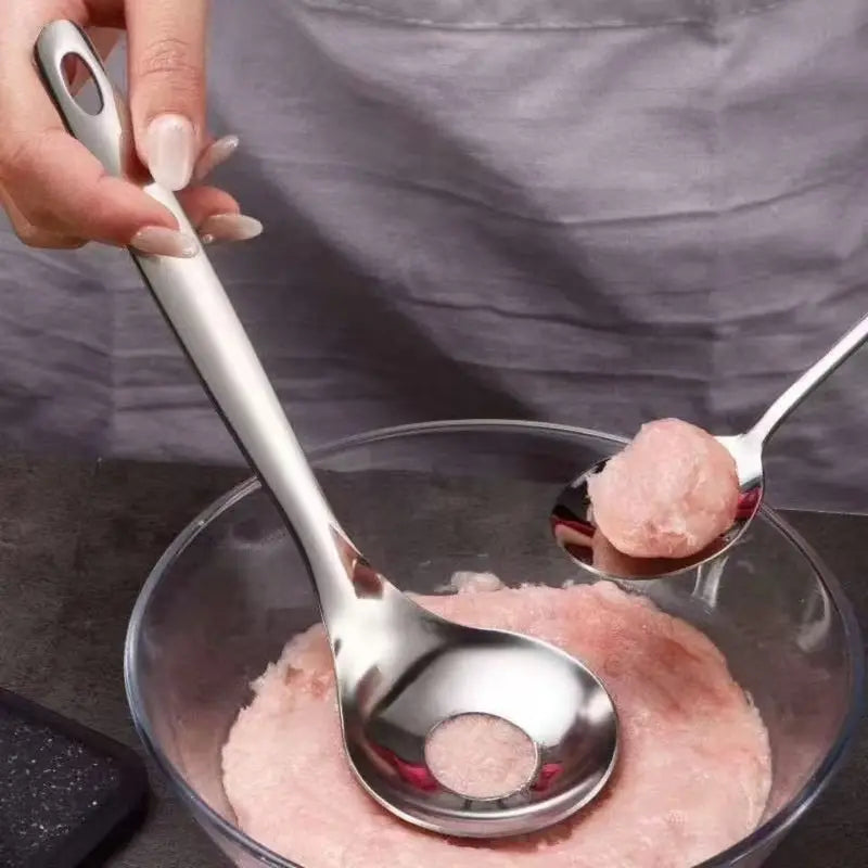 Stainless Steel Meatball Spoon Mold Kitchen Tool Set - Multiple Colors