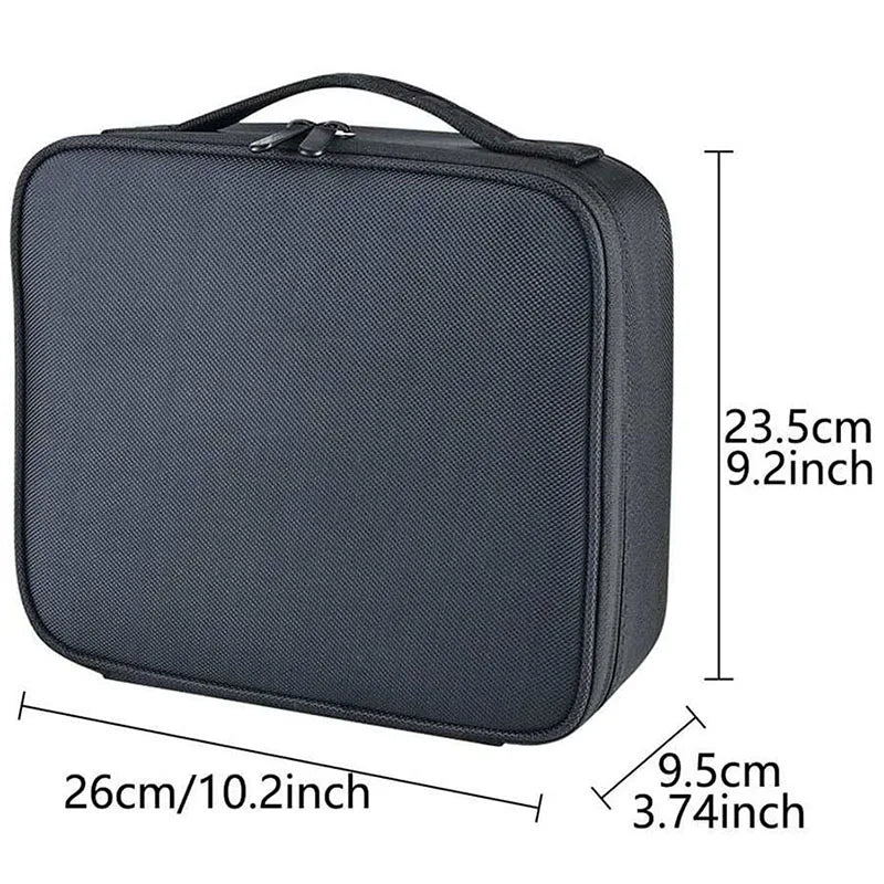 Travel Waterproof Makeup Bag for Women - Cosmetic Organizer with Brush Storage