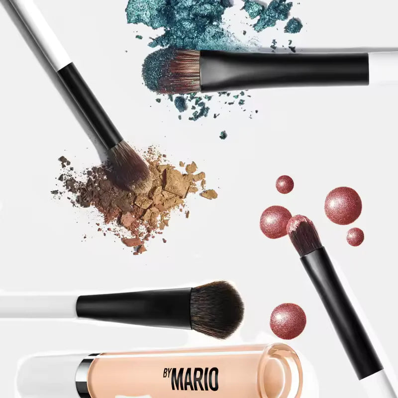 Dual-Ended Makeup Brush Set for Foundation, Blush, Contour, Eyeshadow & Concealer