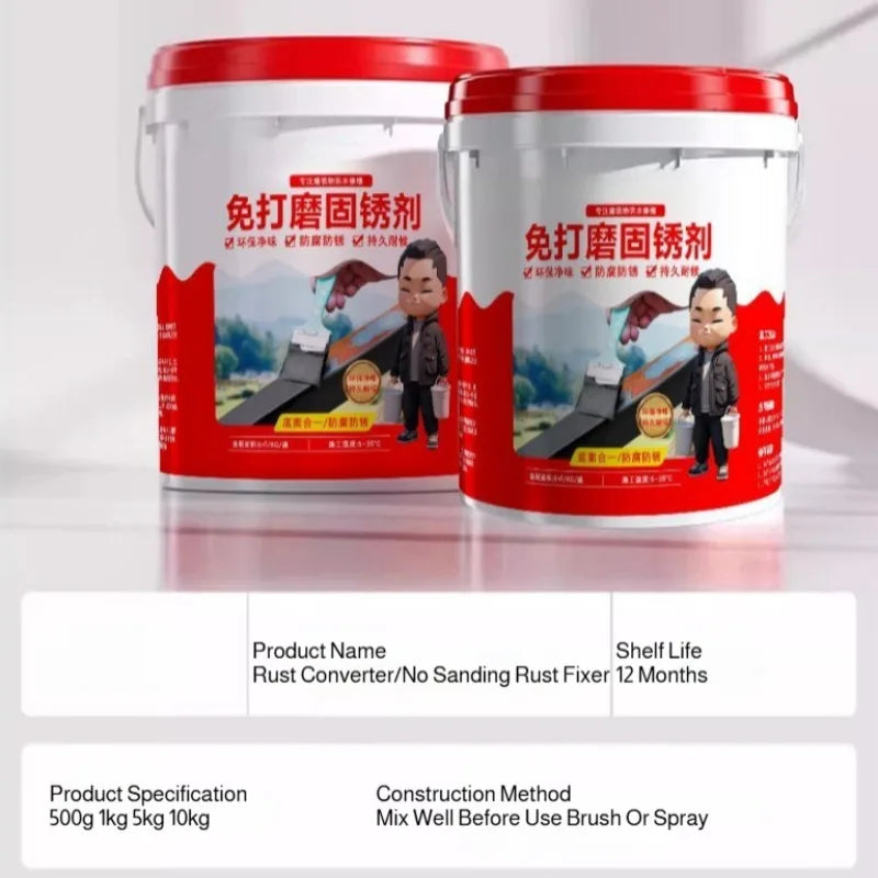 Water-Based Rust Converter for Metal Surfaces - Corrosion & Rust Prevention, No Sanding Needed