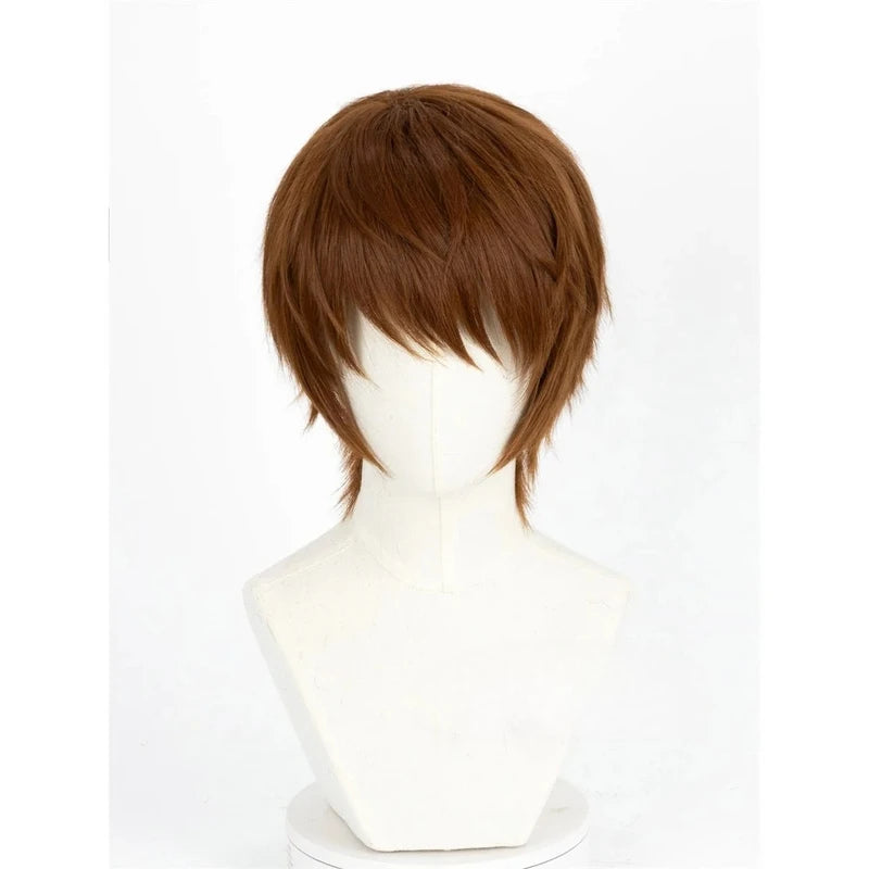 Light Yagami Cosplay Wig - Anime Death Note Light Brown Hair for Halloween & Costumes