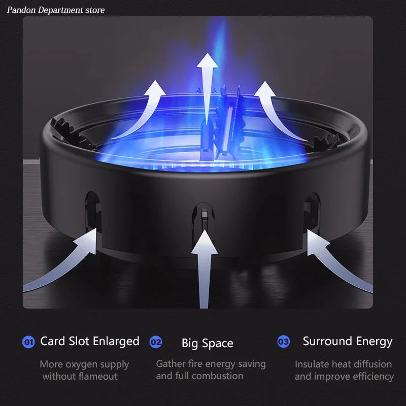 Gas Stove Windproof Ring - Energy Saving Outdoor Cooker Accessory