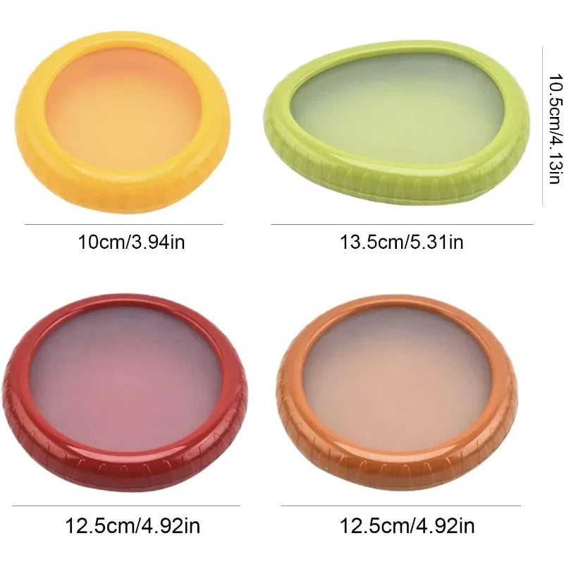 Fresh Fruit Storage Box - Reusable Silicone Fruit Saver Containers