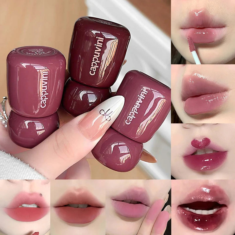 Matte & Mirror Liquid Lipstick Set - 12 Long-Lasting Lip Gloss Colors