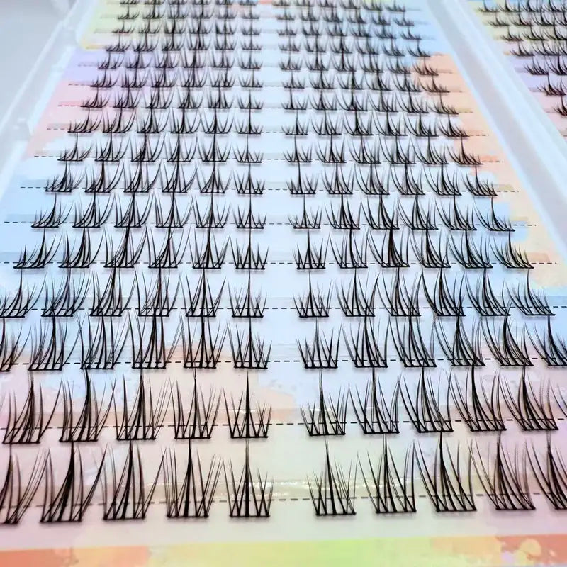 Cluster False Eyelashes 384 Pcs Natural Volume Fake Lashes for Party & Dating