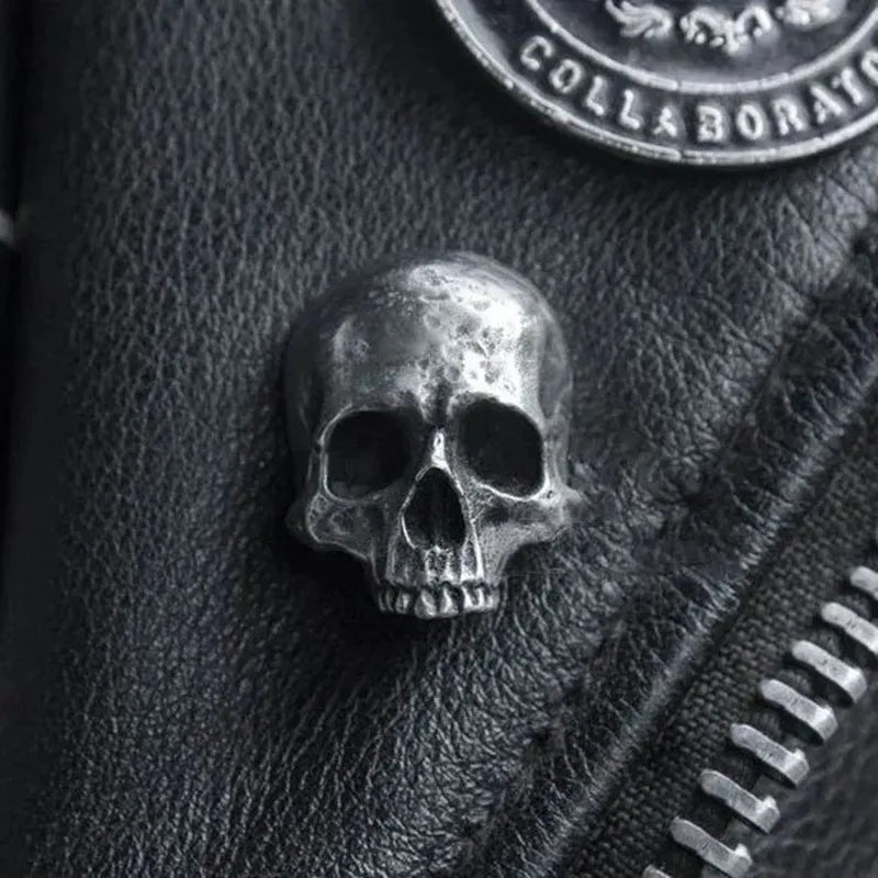 Halloween Punk Skeleton Cross Swords Brooches Skull Badge Jewelry Accessories