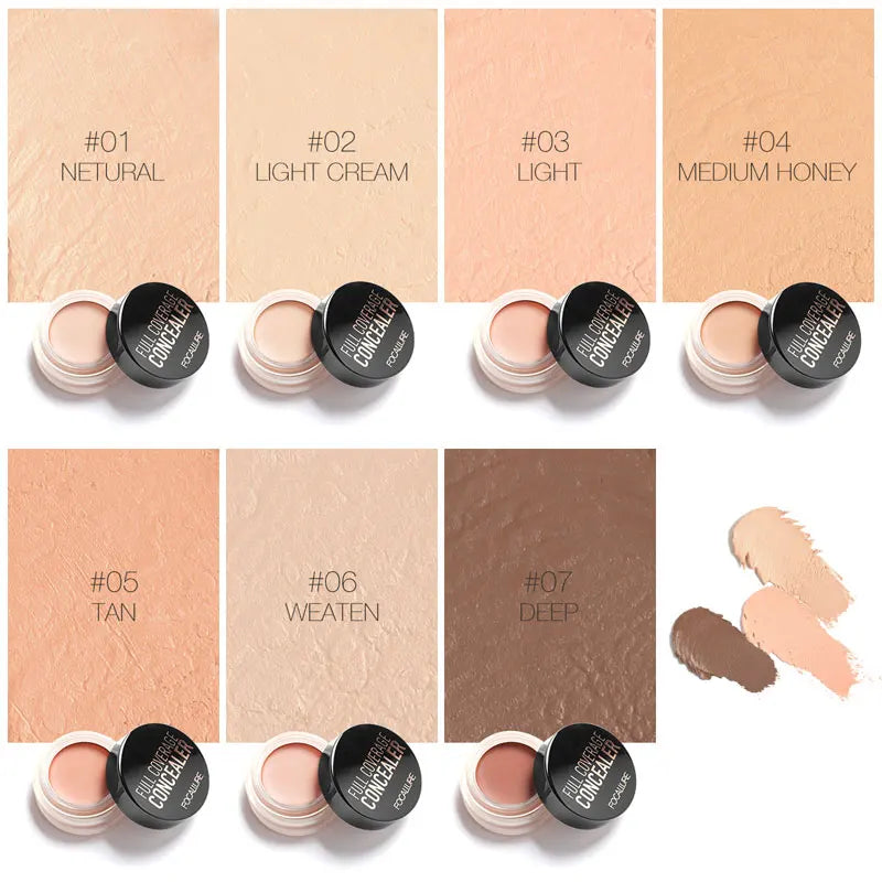 Full Coverage Waterproof Concealer Cream Oil-Free Face Foundation - Moisturizing Makeup