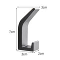 Space Aluminum Hook - Waterproof Rustproof Adhesive Wall Hanger for Clothes & Towels