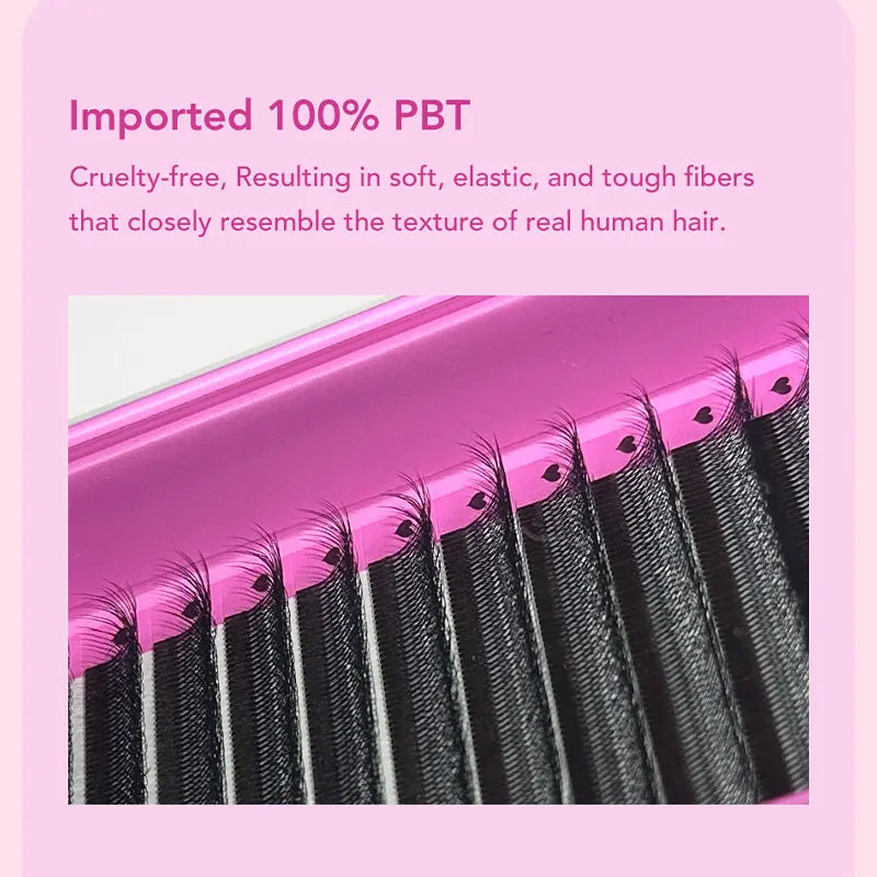 5D W Shape False Eyelash Extensions Natural Soft Fan Lashes - Multiple Lengths & Curl Types