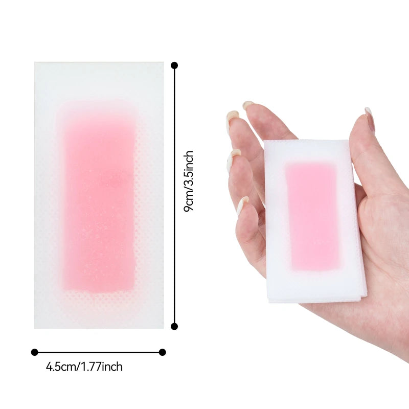 10-Pack Hair Removal Wax Strips for Face, Body, Bikini, Brow & Traceless Summer Gift