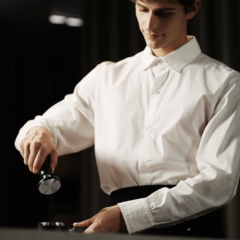 Professional Spring Loaded Coffee Tamper for Espresso Machines - Impact & Constant Pressure