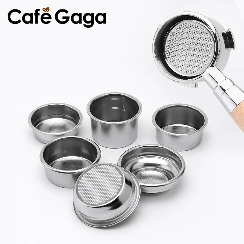 Stainless Steel Coffee Filter Basket 51mm 54mm 58mm for Portafilter Espresso Machines