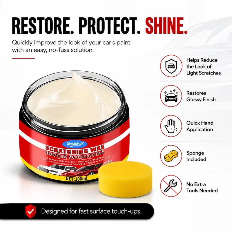 Car Scratch Remover & Body Polish Nano Ceramic Coating Wax - Paint Repair