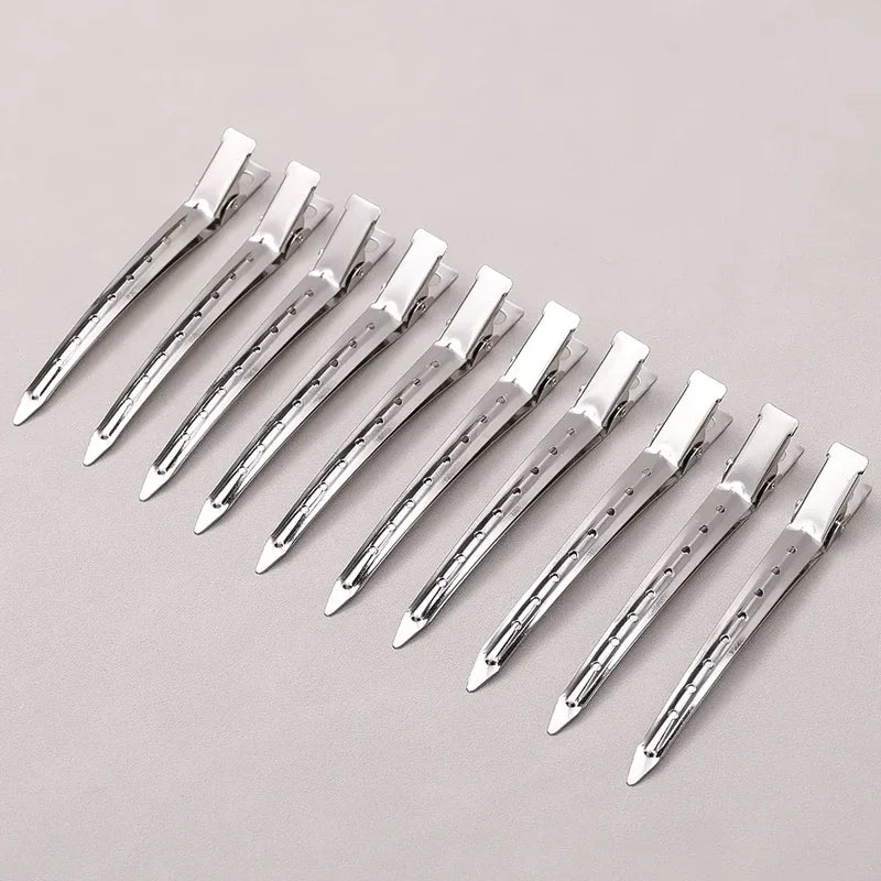 Metal Hair Sectioning Clips Hairdressing Clamps for Styling and Haircut - Multiple Sizes