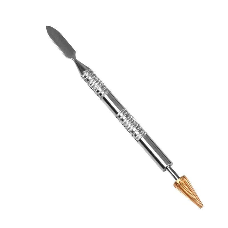 Leather Edge Oil Gluing Pen Double Head Brass Paint Roller Tool for LeatherCraft